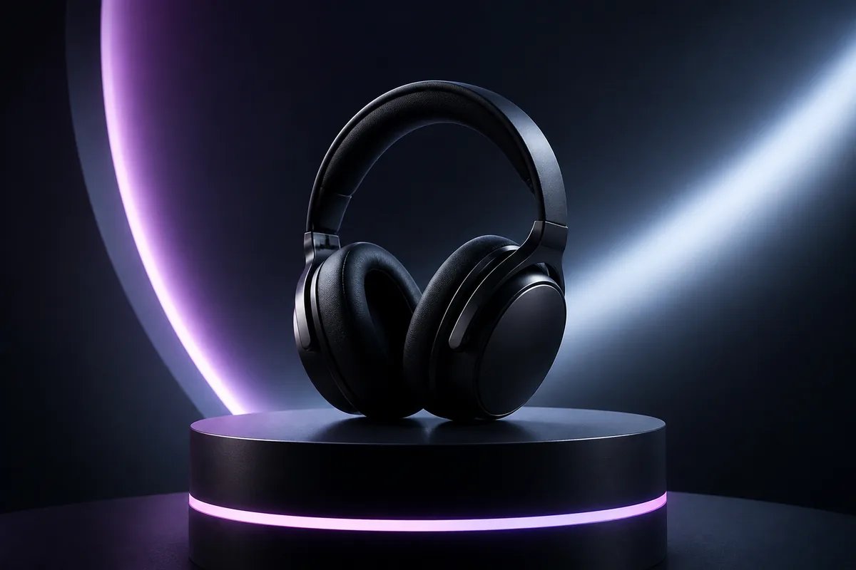 Product photo animated to a short teaser video with light sweep