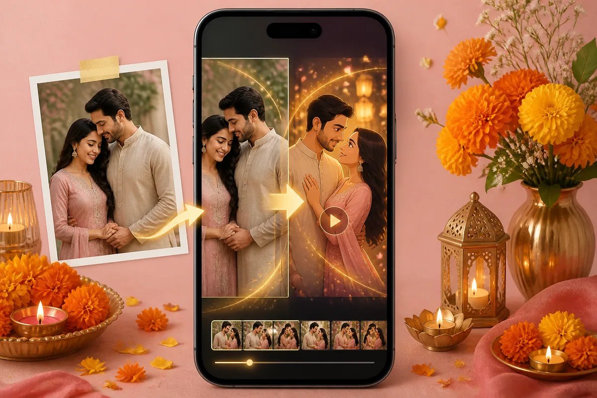 Turn anniversary photos into a short video animation