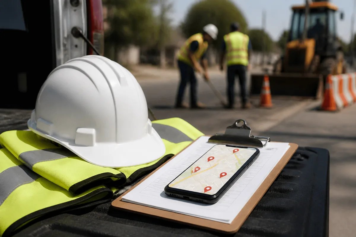 Field inspection planning with multiple mapped stops